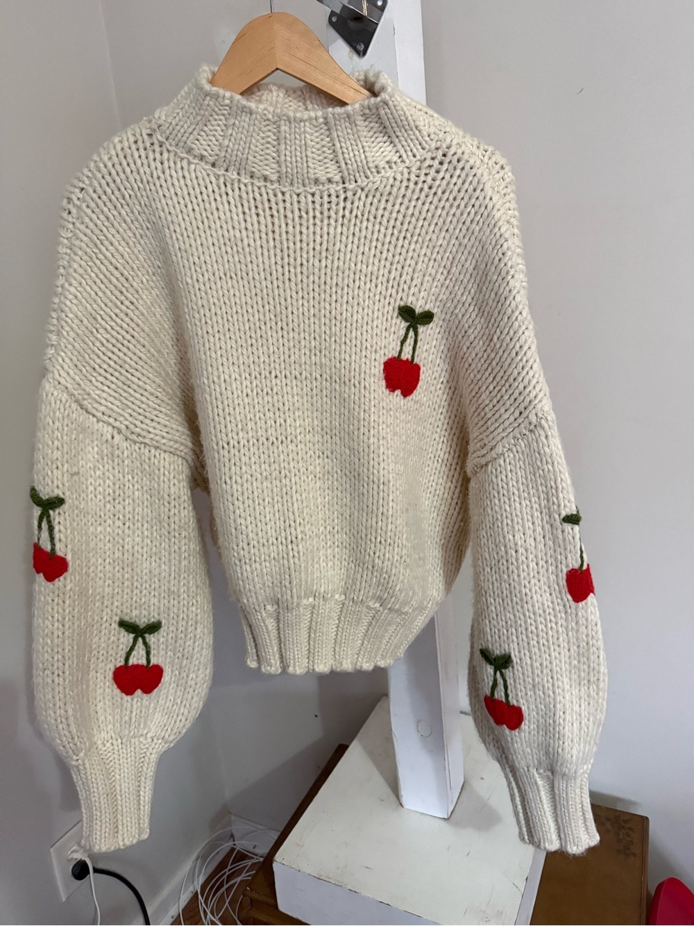 Forever 21 Cherry Sweater